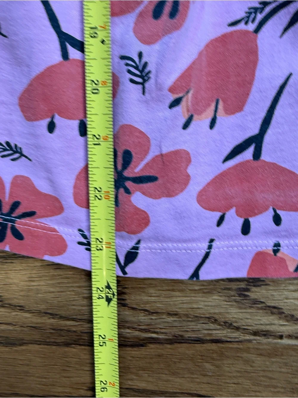 Hanna Andersson Girls Poppy Pink Pocket Dress with Red/ Orange Floral Print 6-7
